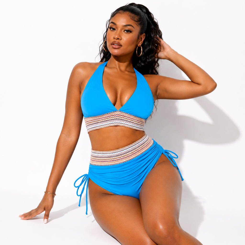 Emerald Bikini – High-Waist Sculpting