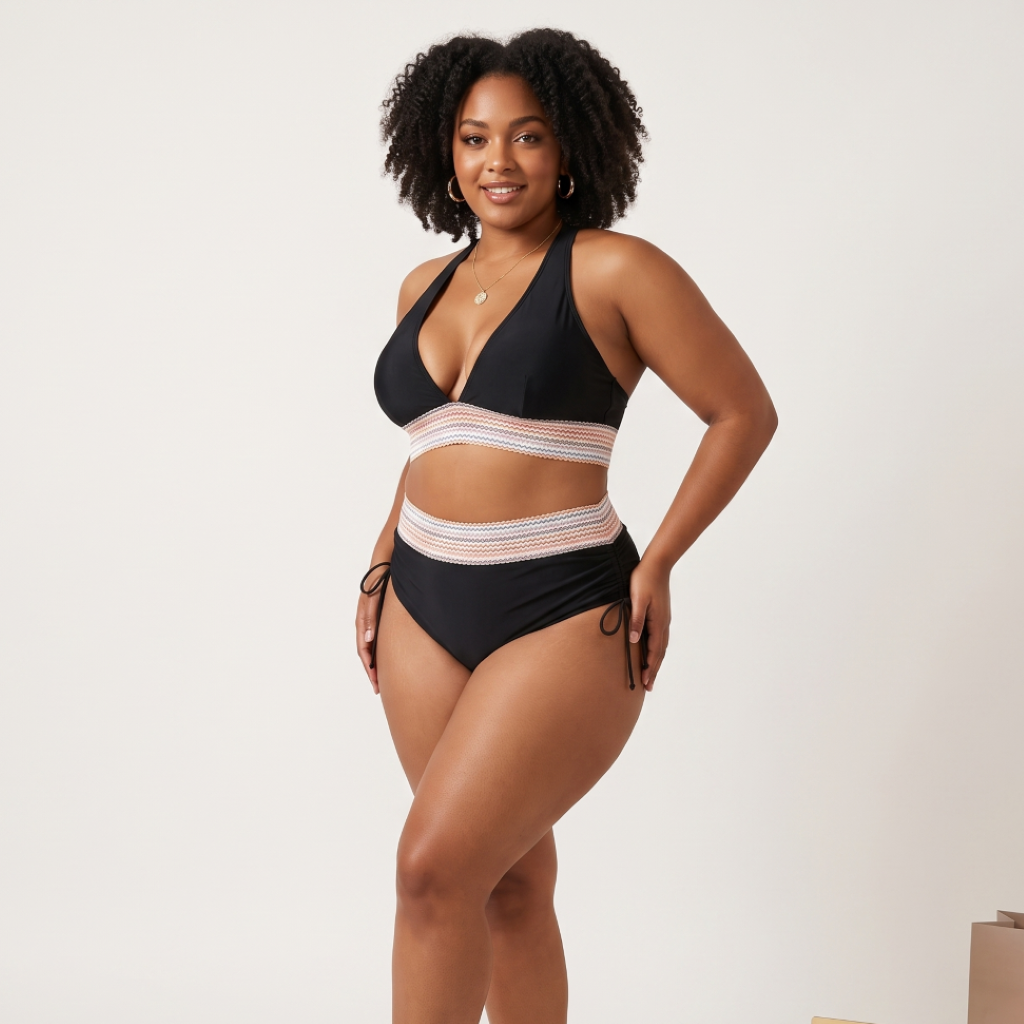 Emerald Bikini – High-Waist Sculpting