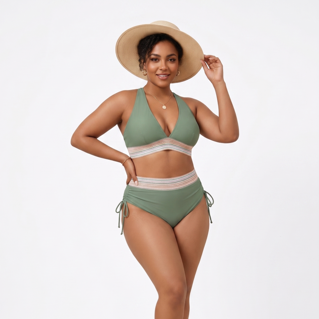 Emerald Bikini – High-Waist Sculpting